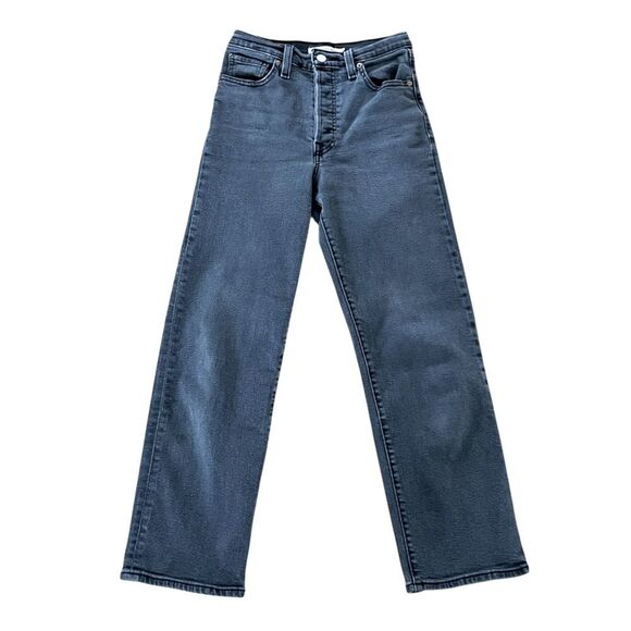 Levi’s Ribcage Straight Ankle Black Jeans - Picture 1 of 7